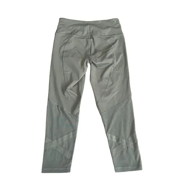 Victoria Secret Sport  Mid-Rise Olive Green Mesh Athletic Running Leggings SZ S - Picture 7 of 11